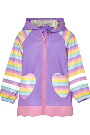 Playshoes Regenjacke Unisex Kinder Wind- und wasserdicht Regenmantel Regenbekleidung, , 128
