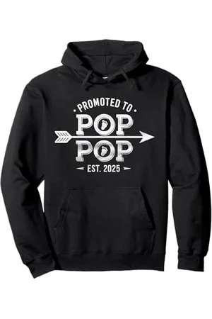 Graphic 365 Promoted to Pop Pop Est 2025 New Baby Ankündigung Pullover Hoodie