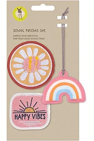 LÄSSIG Anhänger und Patches Set (3 Stk.) mit Druckknopf/School Patches Set