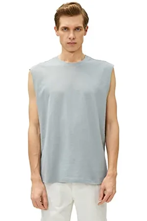 Koton Men Basic Tank Top Crew Neck Sleeveless Cotton