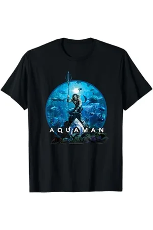 AQUAMAN T-Shirt Unisex Erwachsene S Crew-Ausschnitt Kurzarm