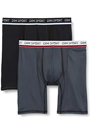 Dim Boxershorts Lange Boxer Sport Herren x2, , S