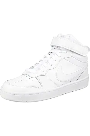 Nike Unisex Court Borough MID 2 (GS) Sneaker, White/White-White, 38.5 EU
