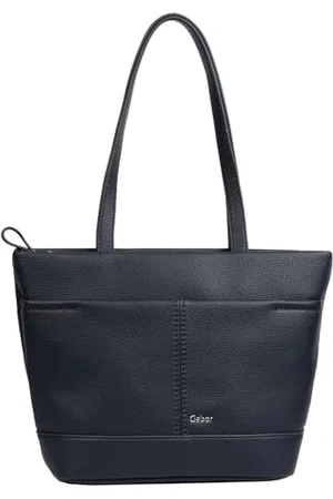 Gabor Bags Lenea Damen Shopper Umhängetasche Reißverschluss Mittelgroß Blau