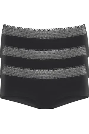 QS by s.Oliver Damen Panty im 3er-Pack mit Spitze