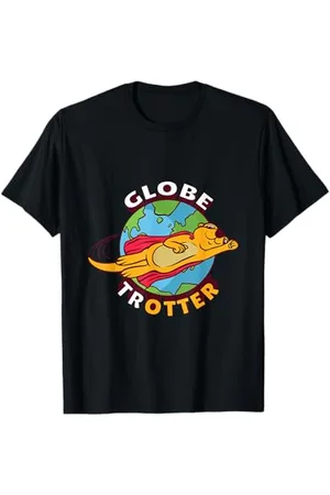 Globetrotter Süßes Otter Hero Design - T-Shirt