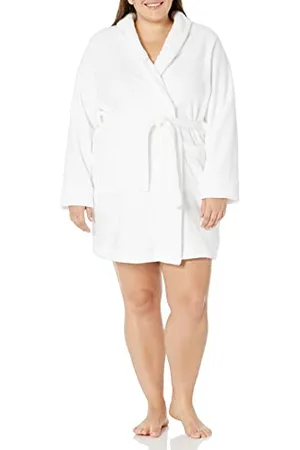 Amazon Damen Mittellanger Bademantel Plüsch - Auslauffarben, , XL Große Größen