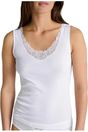 Calida Cotton Desire Tank-Top Damen, hautfreundlich, atmungsaktiv Dank weicher Baumwolle, Feinripp