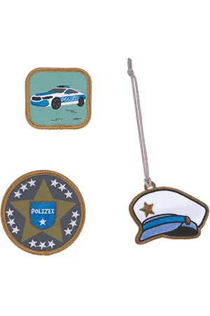 LÄSSIG Anhänger und Patches Set (3 Stk.) mit Druckknopf/School Patches Set