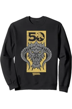 Dungeons & Dragons Gold 50th Black Dragon Sweatshirt