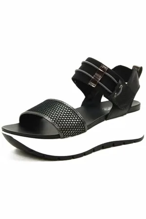IGI&CO Damen D.sirena Keilsandale, Schwarz, Dunkelgrau, 38 EU