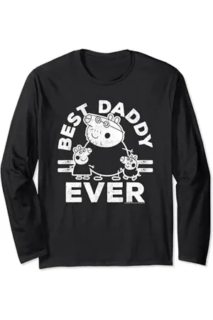 Peppa Pig Vatertag Best Daddy Ever Vintage Collegiate Langarmshirt