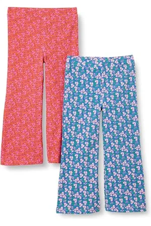 Amazon Mädchen Schmal geschnittene Strickleggings mit ausgestelltem Bein, 2er-Pack, , 9 Jahre