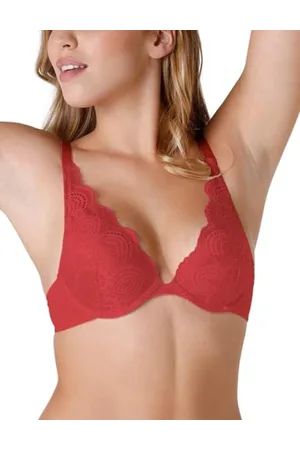 Wonderbra Damen Refined Glamour Triangle Lace Push-Up-BH, Halbblickdicht, , 85C