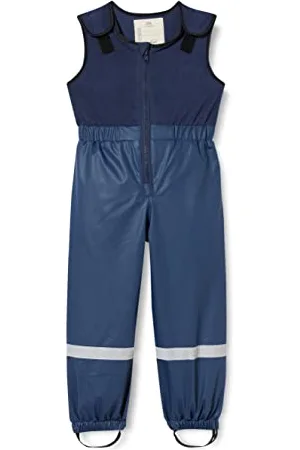 Playshoes Matschhose Regenlatzhose Fleece-Futter Unisex Kinder Wind- und wasserdichte Regenhose Regenbekleidung, , 116