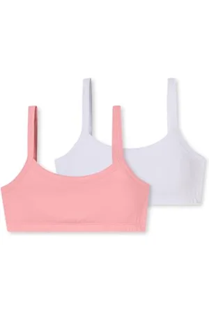 Schiesser Mädchen 2 Pack Unterwäsche Bustier-Fresh Vibe-Größe 140 bis 176 BH, , 140 cm
