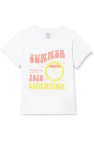 Champion Mädchen Legacy Minimalist Resort G-Graphic S/S Crewneck T-Shirt, , 13-14 Jahre