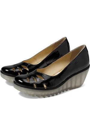 Fly London Damen YUBI480FLY Wedges, Black, 37 EU