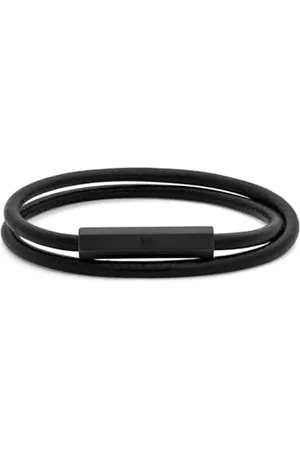 MVMT Armband für Herren Kollektion LEATHER WRAP Schwarz - 28200029