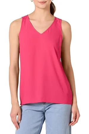 Amazon Damen Ärmelloses Tanktop für Lagen-Look mit normaler Passform (in Übergröße erhältlich), , XL