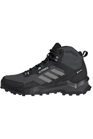 adidas Damen Terrex AX4 Mid Gore-TEX Hiking Shoes Wanderschuhe, Core Black/Grey Three/Mint Ton, 36 2/3 EU