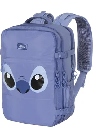 Disney Lilo und Stitch Face-Großer Mercury Handgepäck Rucksack 47x23x33cm, Blau, Kapazität 35 L