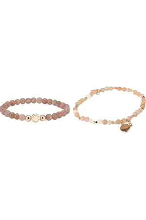 liebeskind Bead Charms Edelstahl Opal LJ-0151-B-17 & Fossil Armband Für Frauen Wellness, Innenlänge: 165mm Nude Semi-Precious Armband, JA6945791