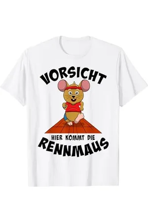 Jimbeels Läufer, Sprinter, Marathonläufer, Jogger mit Maus | Rennmaus T-Shirt