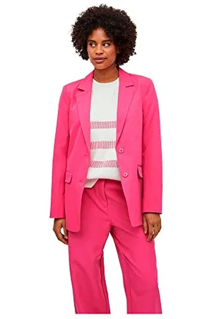 VILA Damen Vikamma Loose - Noos Blazer,Pink Yarrow36