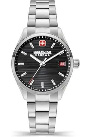CHRONO Swiss Military Hanowa SMWLH2200201 Roadrunner Lady Damenuhr mit Edelstahlband Saphirglas