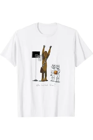 STAR WARS Chewbacca Basketball Who Invited Him T-Shirt