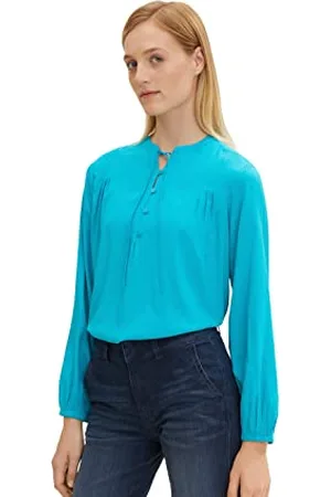TOM TAILOR Damen Bluse mit Bindedetail 1034825, , 32