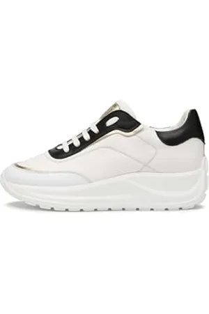Candice Cooper Spark 010-Sneakers aus Leder-Weiß, Weiß-Schwarz 36