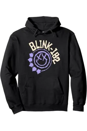 Blink Offizielles Purple Smiley Logo Pullover Hoodie