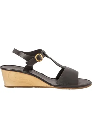 El Naturalista Damen N853 Gaia Durchgängies Plateau Sandalen mit Keilabsatz, Black, 41 EU Weit