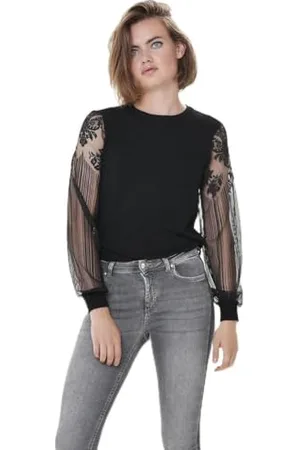 ONLY Onlviktoria L/S Lace Pullover KNT Noos