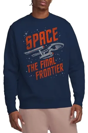 Star Trek Unisex Space Travel Crew Sweatshirt, , L