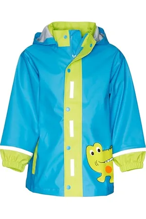 Playshoes Regenjacke Unisex Kinder Wind- und wasserdicht Regenmantel Regenbekleidung, , 98