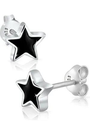 Elli Ohrringe Damen Sterne Emaille im Astro Look in 925 Sterling Silber