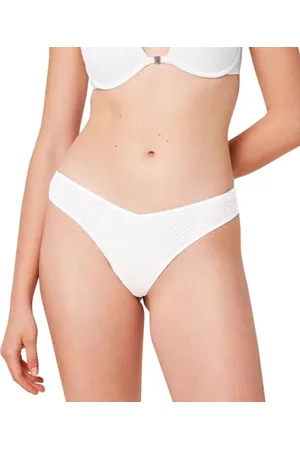Triumph Damen Harmony Spotlight High Leg Brazilian Underwear, Weiss, 44