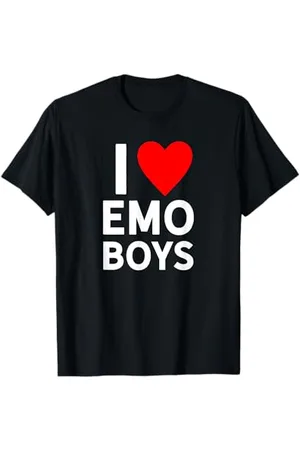 Iheart Love Emo Boys Heart Trendy Egirl Eboy GF Aesthetic Vibe T-Shirt