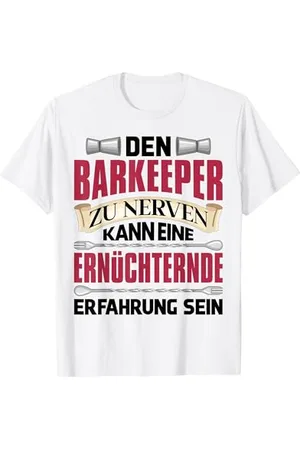 witzige und lustige Sprüche Barkeeper Spruch Geschenk Barmann Getränkemischer Spruch Bar T-Shirt
