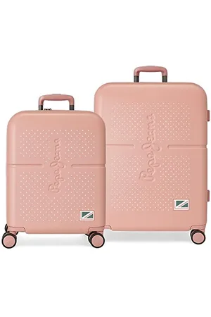 Pepe Jeans Laila Kofferset Rosa 55/70 cm starrer ABS-Verschluss Integrierter TSA-Verschluss 116L 7,54 kg 4 Doppelrollen Handgepäck