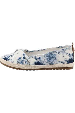 TOM TAILOR Damen 7490090019 Flacher Slipper, Blue-Multi, 41 EU