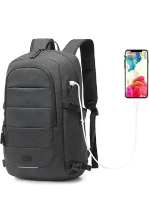 Kono Laptop-Rucksack Herren Anti-Diebstahl Laptoptasche 15,6 Zoll Schulrucksack Laptoptasche mit USB-Ladeanschluss Business Arbeit Reisen Rucksack Multifunktion Notebook Tasche Wasserdicht