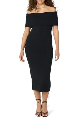 THE DROP Lora Off The Shoulder Midi Sheath Dress Kleider, , XL
