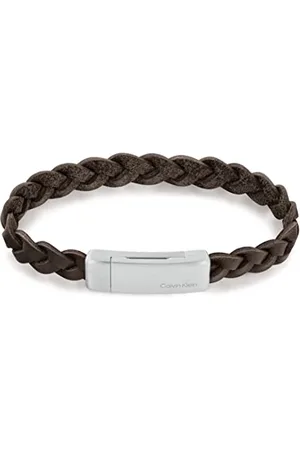 Calvin Klein Lederarmband für Herren Kollektion WRAPPED & BRAIDED Braun - 35000131