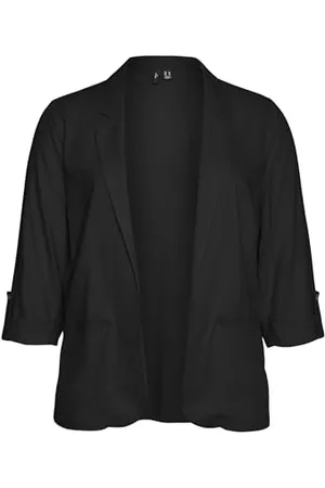 VERO MODA Damen Vmcjesmilo 3/4 WVN Ga Noos Cur Blazer, , 52 EU