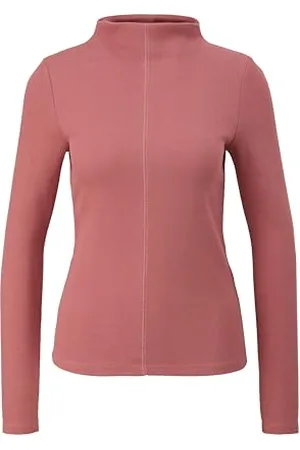 QS by s.Oliver Damen Langarmshirt mit Stehkragen , 42