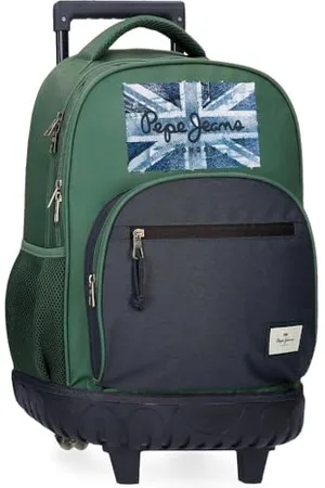 Pepe Jeans Jebb Compact Rucksack mit 2 Rädern, , 33 x 44 x 21 cm, Polyester, 30,49 l, von Joumma Bags, , Talla única, Kompakter Rucksack mit 2 Rädern
